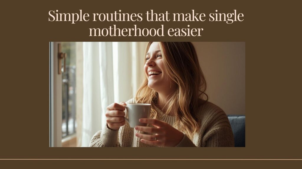 simple routines that make single motherhood easier
